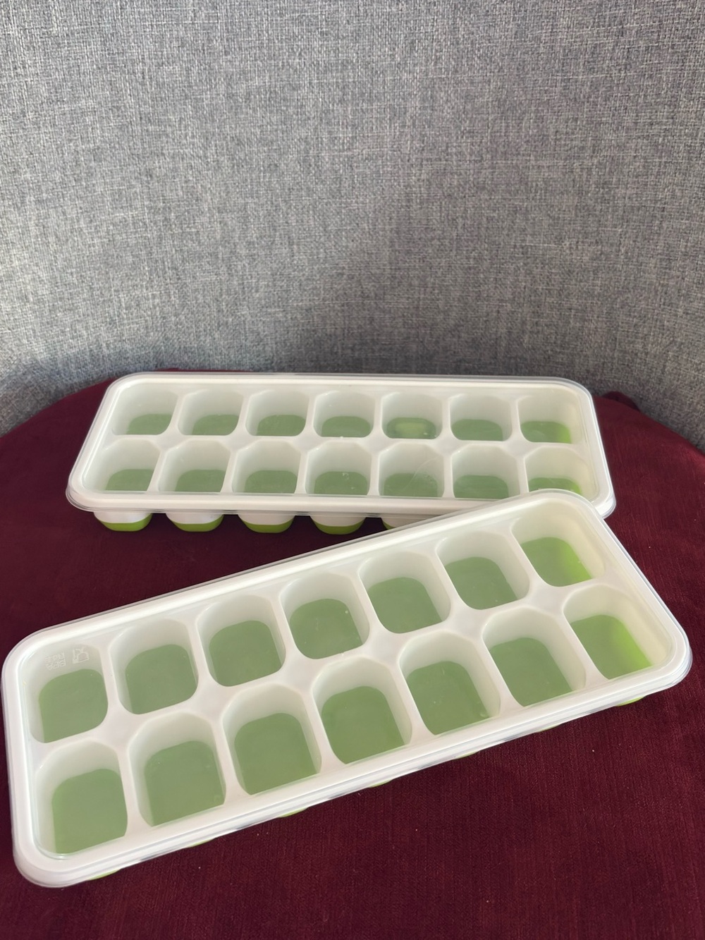 Set of 2 Ice Cubes Mold With Cover